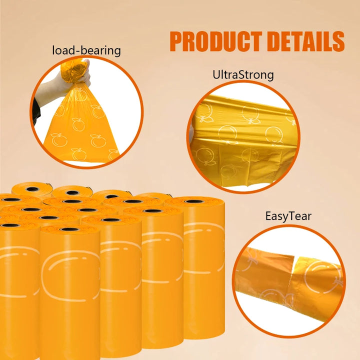 Orange Scented EPI Pet Poop Bags